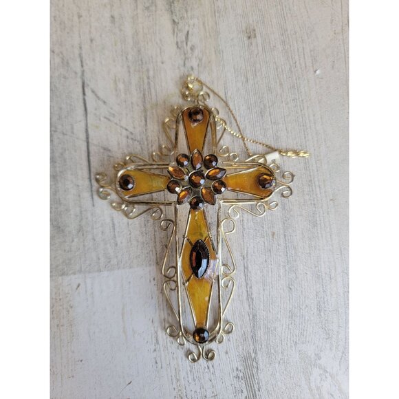 Unique mini brown tinted religious ornament Xmas - Picture 3 of 6